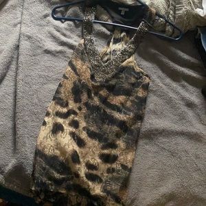 Cheetah print blouse